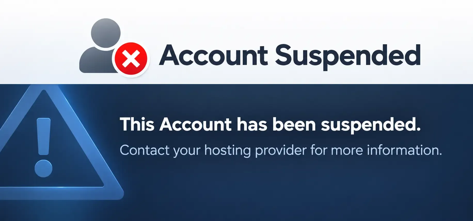 This Account Has Been Suspended: How to Fix Your Website and Prevent Downtime article preview